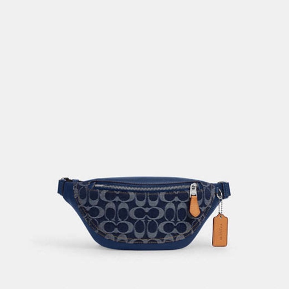 Warren Mini Belt Bag In Signature Denim